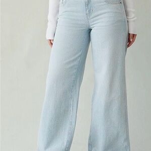 PacSun Light Blue Wide-Leg Jeans